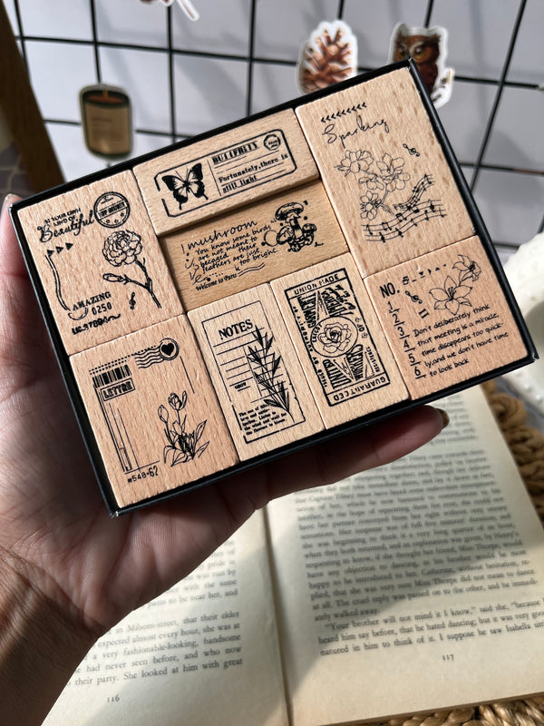 Classical feelings stamp set of 8 pcs