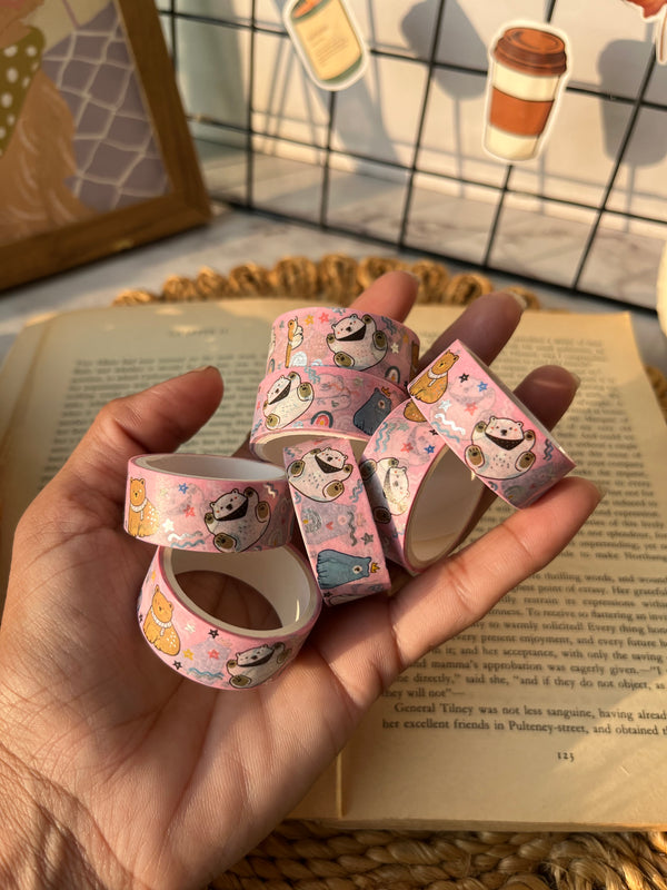 Cute animal theme washi tape - variant 09