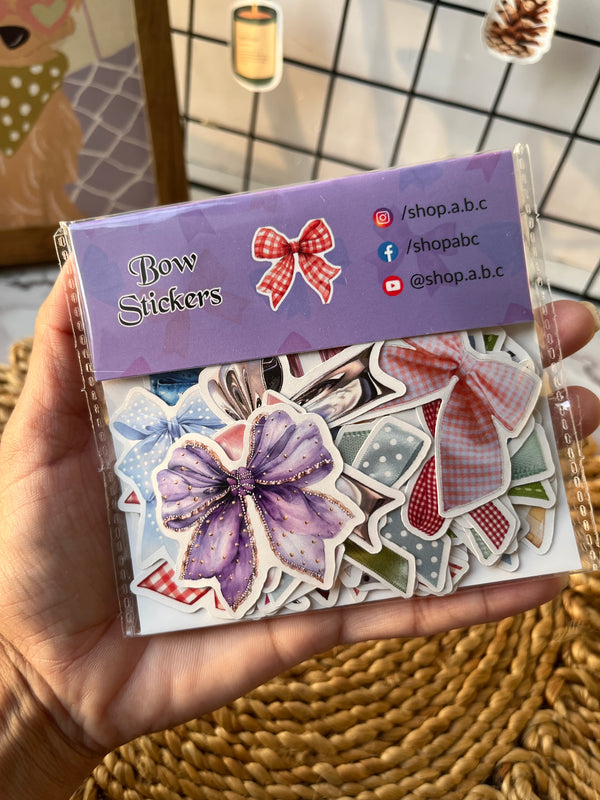 Bow scrapbook journaling stickers