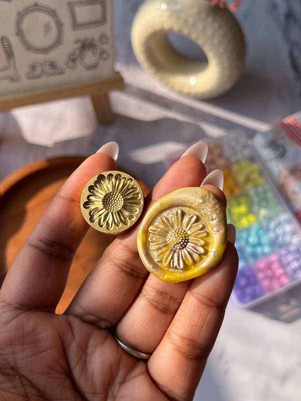 Wax seal stamp - Radiant Sunflower