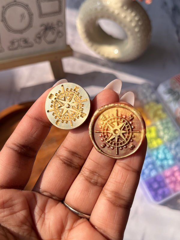 Wax seal stamp - Compass
