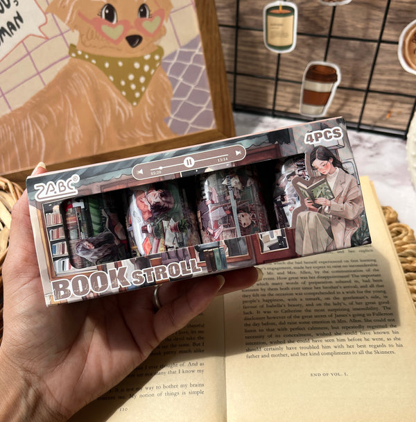 The Reading Journal PET tape - set of 4 - variant 01