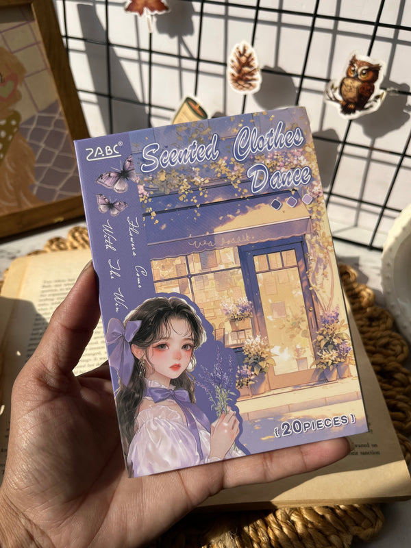 Retro vintage journal PET sticker book- variant 04