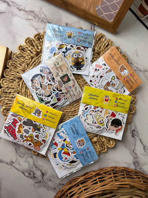 Combo of 6 - Cartoon Stickers