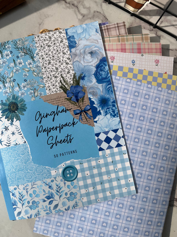 Gingham Paperpack A4 sheets (Pack of 50)
