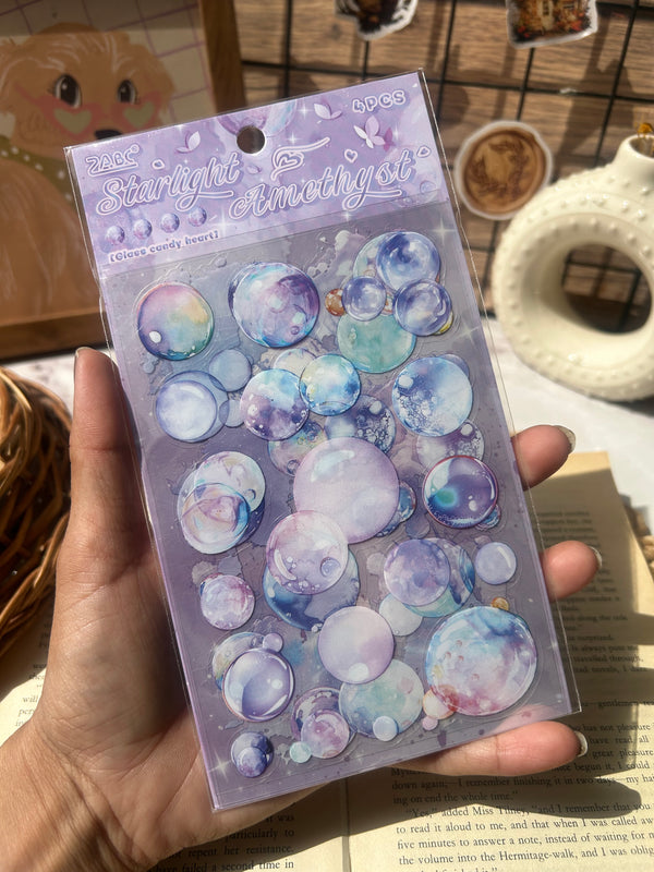Journal bubble PET stickers - variant 01