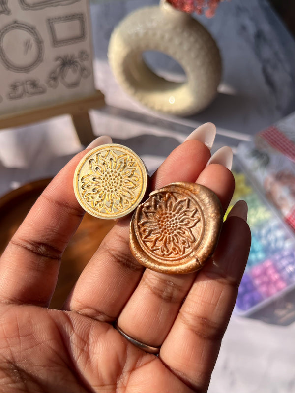 Sunflower Wax Seal Stamp