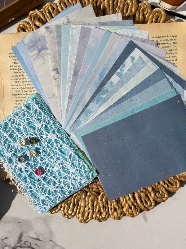 Vintage Lace Yarn Mesh Decoration Journaling pack of 20 pcs - variant 04