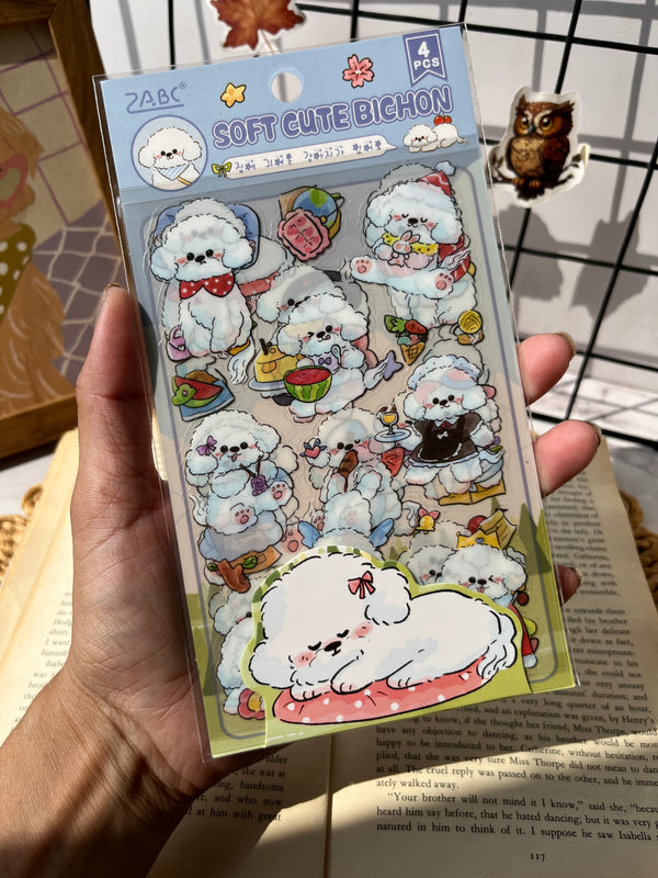 Cute Animal Dog PET stickers - variant 05