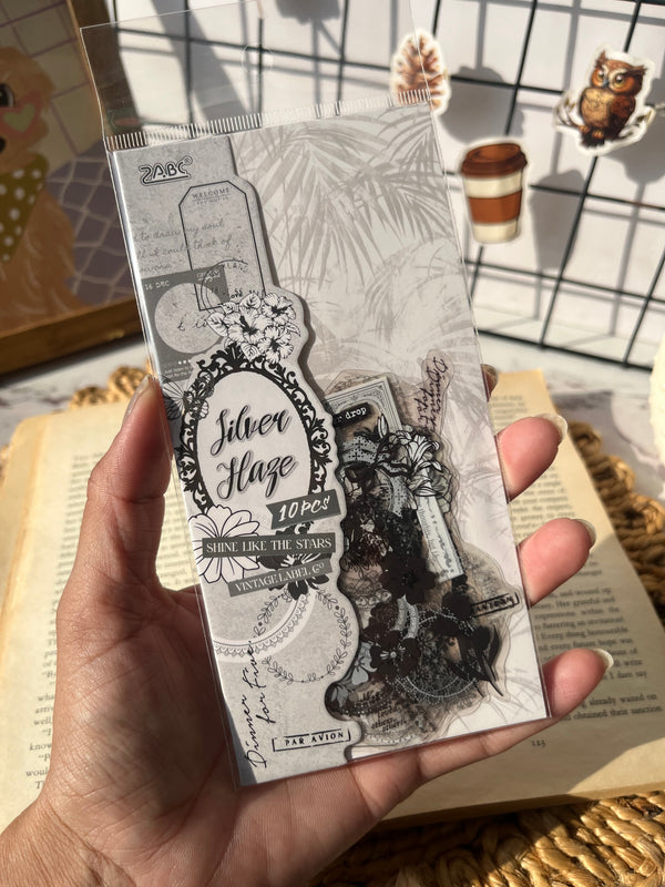 Journal frame cutout PET stickers - variant 05