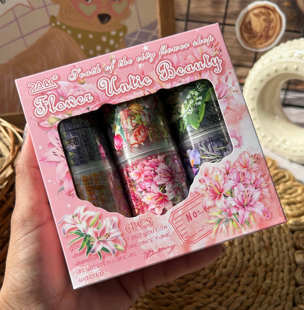 The Secret Garden floral PET tape set - variant 01