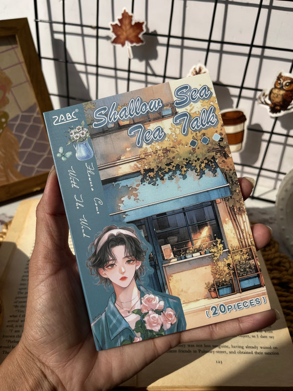 Retro vintage journal PET sticker book- variant 01