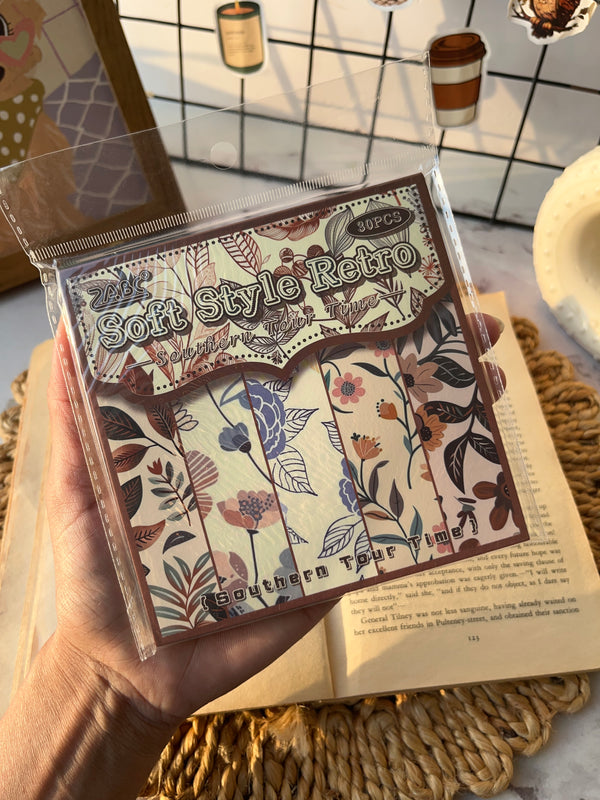 Floral Paperpack book (pack of 30pcs) - variant 01