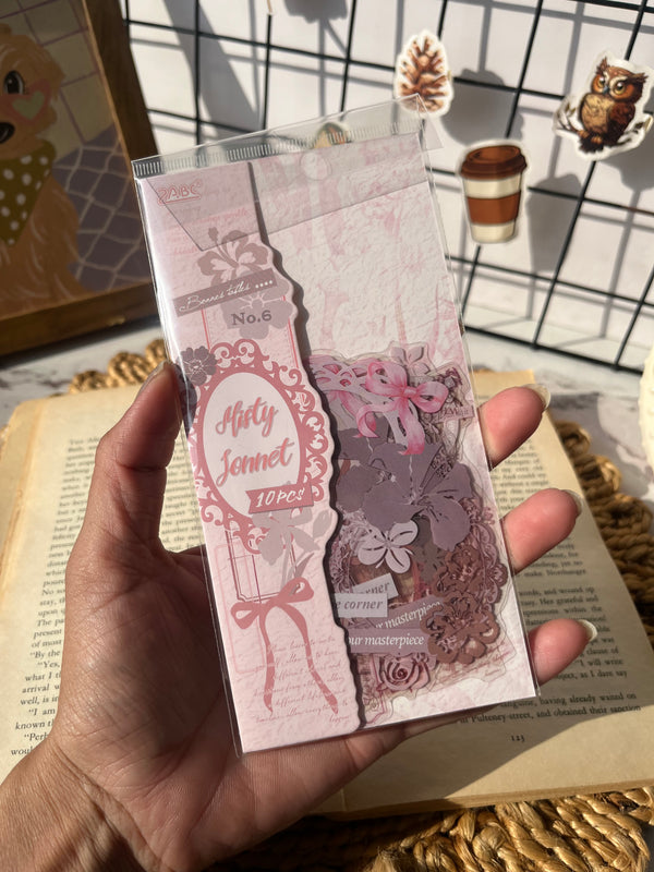 Journal frame cutout PET stickers - variant 04