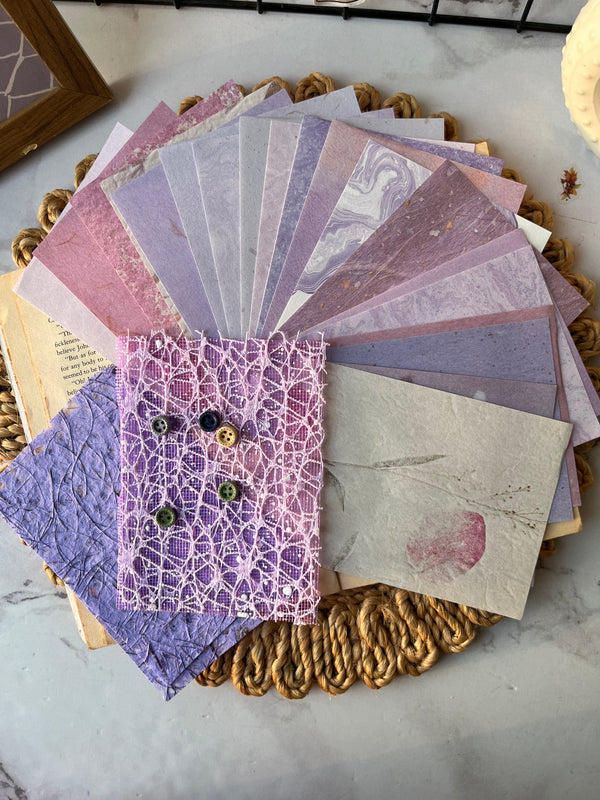 Vintage Lace Yarn Mesh Decoration Journaling pack of 20 pcs - variant 01