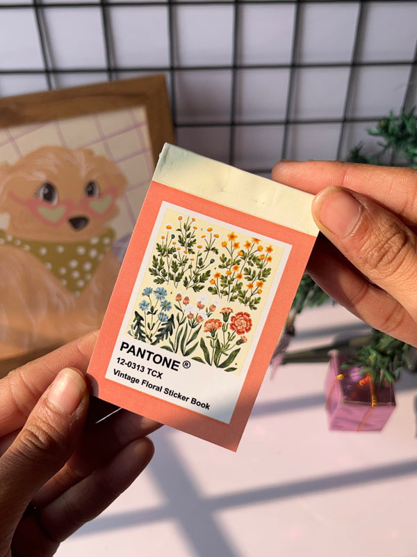 Vintage Floral sticker book