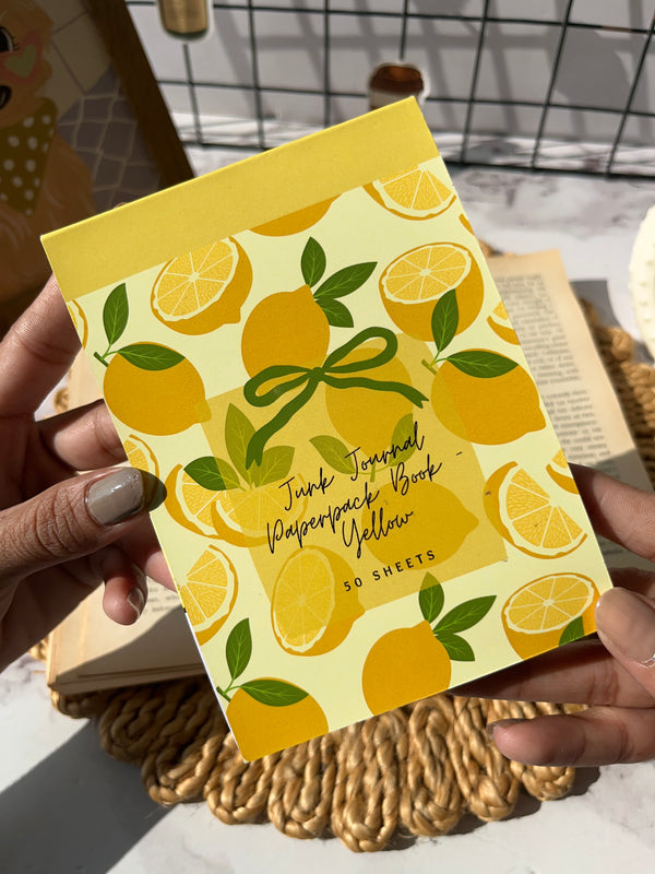 Junk journal Paperpack book - Yellow