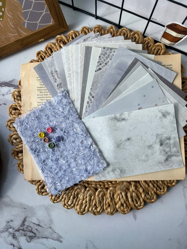 Vintage Lace Yarn Mesh Decoration Journaling pack of 20 pcs - variant 03