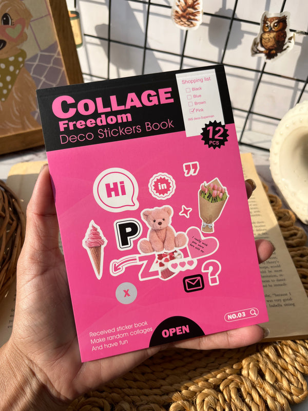 Journal Collage Deco Sticker Book - variant 01