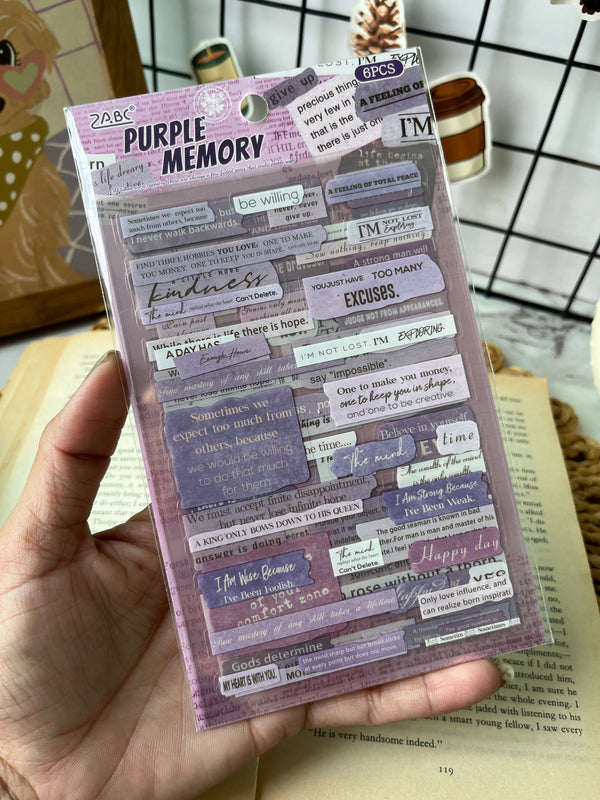 Vintage Journal Quotes Sticker set - variant 03