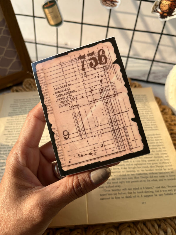 Distressed Numbers Seal Pattern stamp