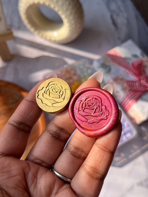 Wax seal stamp - Rose