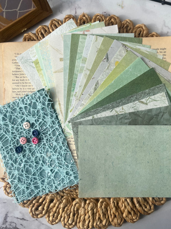 Vintage Lace Yarn Mesh Decoration Journaling pack of 20 pcs - variant 06