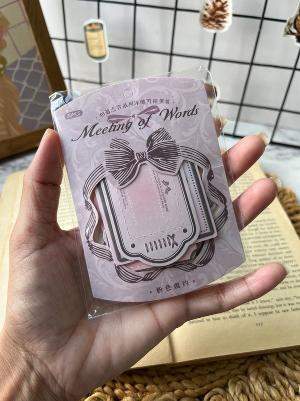 Vintage Verse Floral Memo Label Pack - variant 03