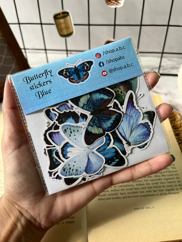 Butterfly stickers - variant Blue