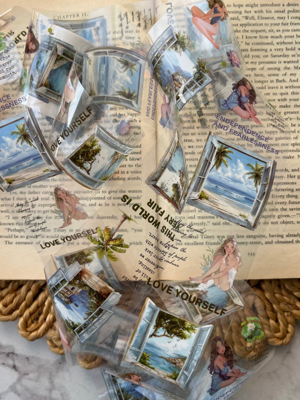 Through Her Window Girl PET
tape - variant 02