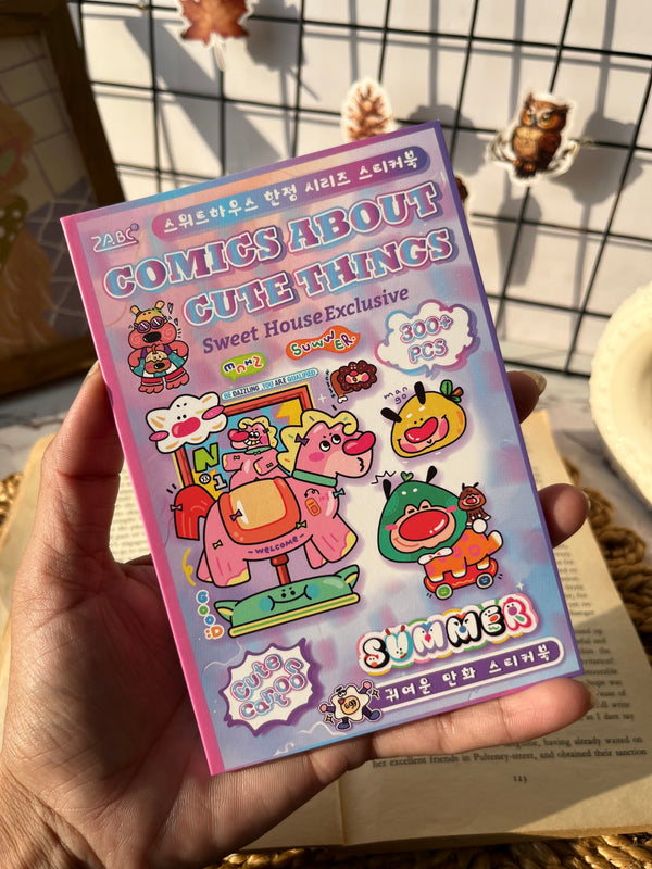 Cute cartoon animal PET sticker book - variant 04