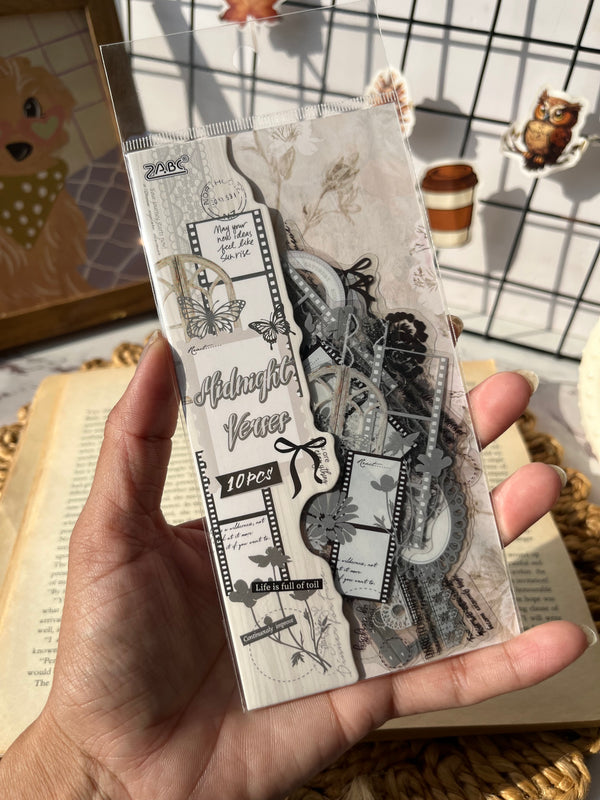 Journal frame cutout PET stickers - variant 06