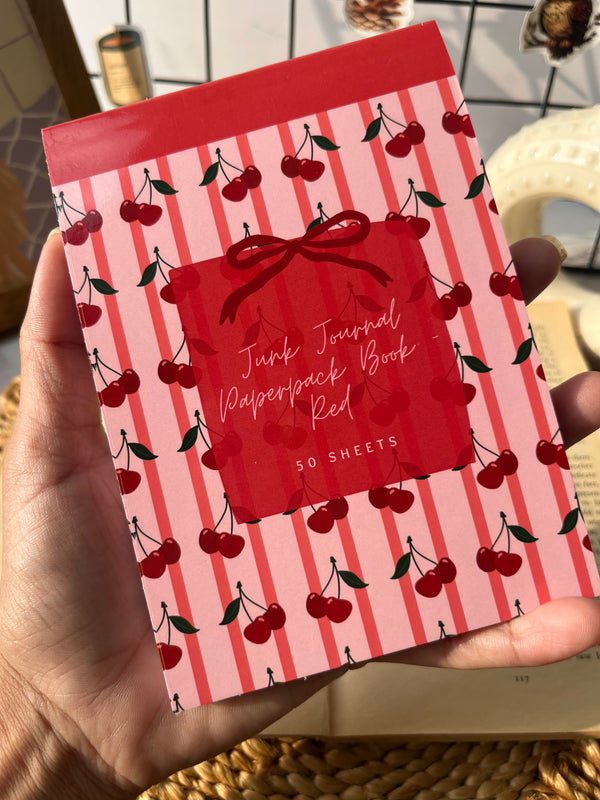 Junk journal Paperpack book - Red