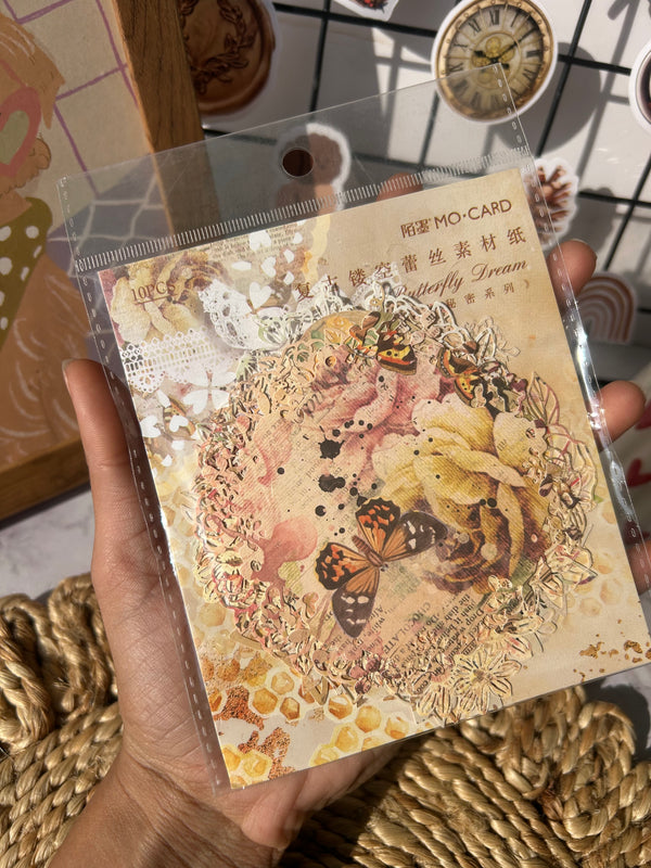 Floral lace paper - Butterfly Dreams