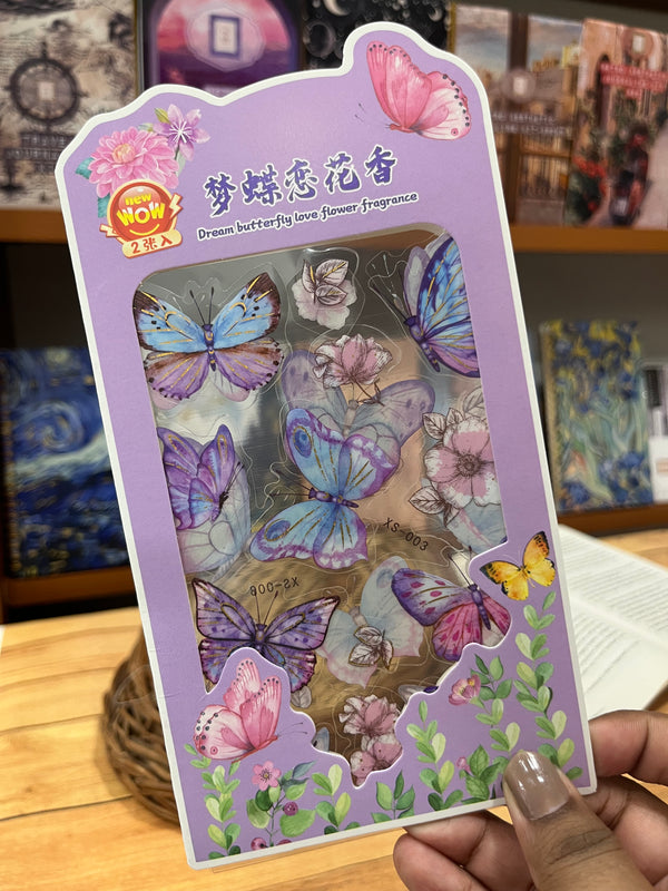 Butterfly aesthetic PET stickers- variant 04
