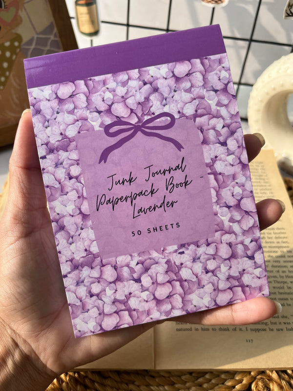 Junk journal Paperpack book - Lavender