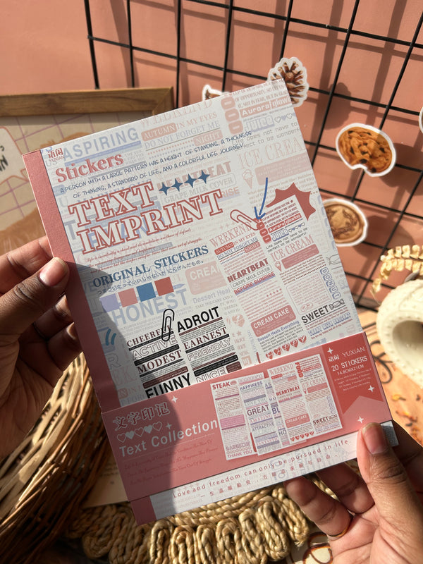 Vintage journal sticker book - variant 01