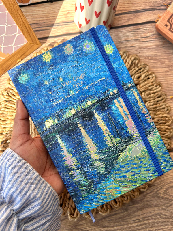 Van Gogh aesthetic ruled A5 Journal - variant 04