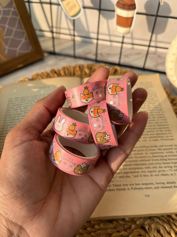Cute animal theme washi tape - variant 06