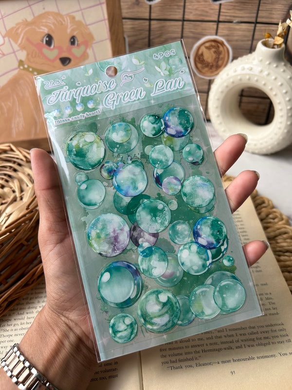 Journal bubble PET stickers - variant 05