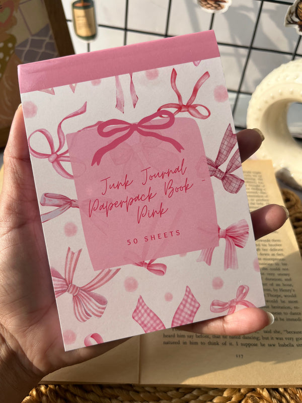 Junk journal Paperpack book - Pink