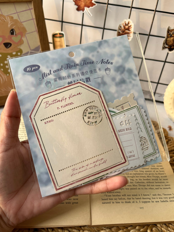 Lace paper frame memosheet pack - variant 04