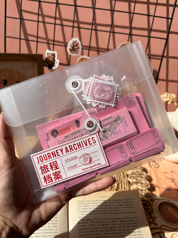 Journey Archives journaling kit - Pink