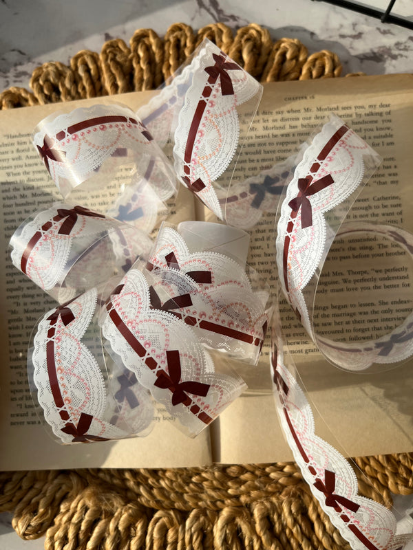 Coquette Lace Bow PET tape -variant 02