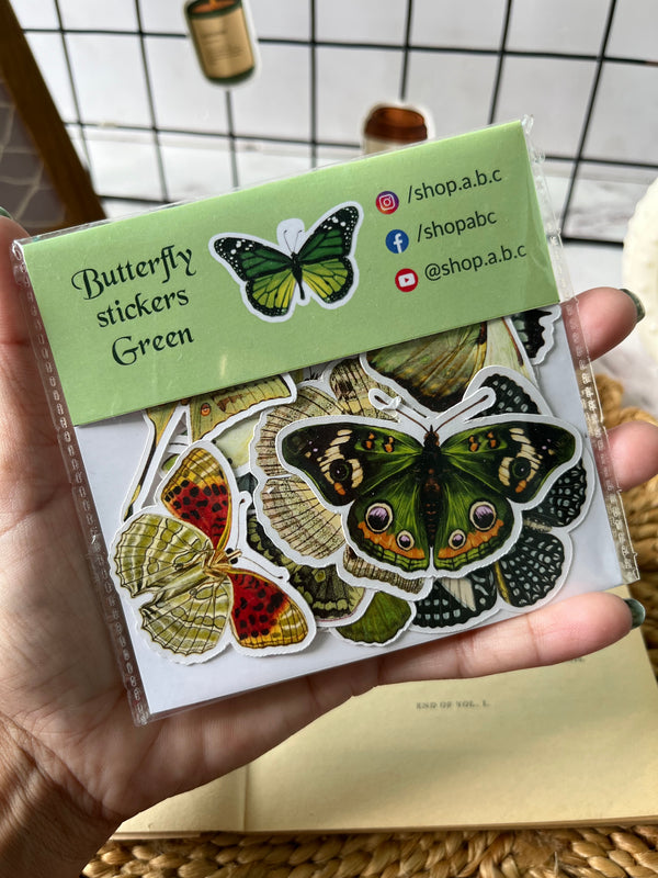 Butterfly stickers - variant Green