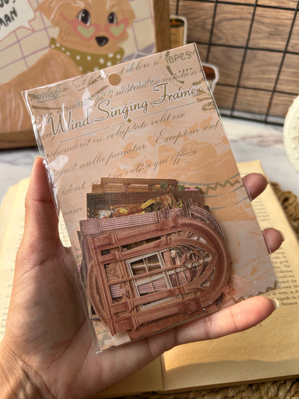 Retro journal frame cutouts -  variant 04