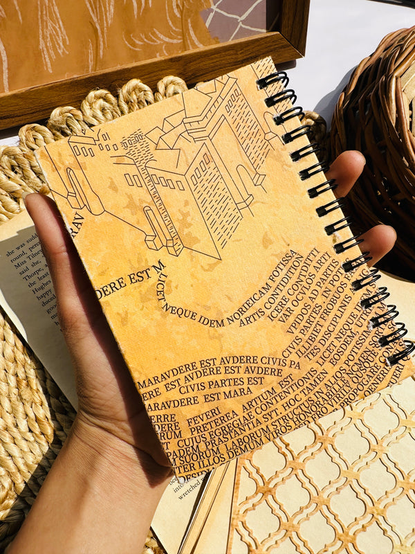 Harry Potter handmade paper journal - The Marauder’s Map