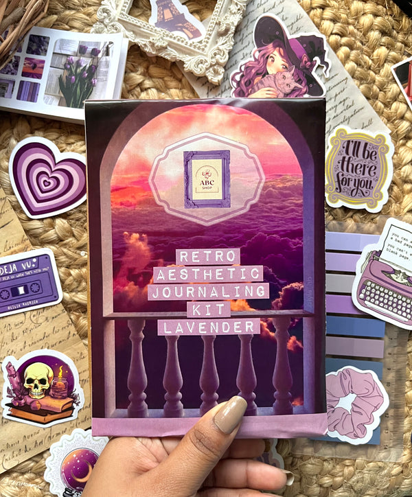 Retro Aesthetic Journaling Kit - Lavender