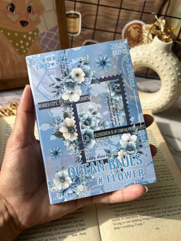 Journal collage floral sticker book - variant 03