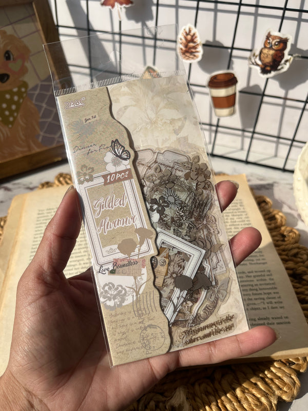 Journal frame cutout PET stickers - variant 02